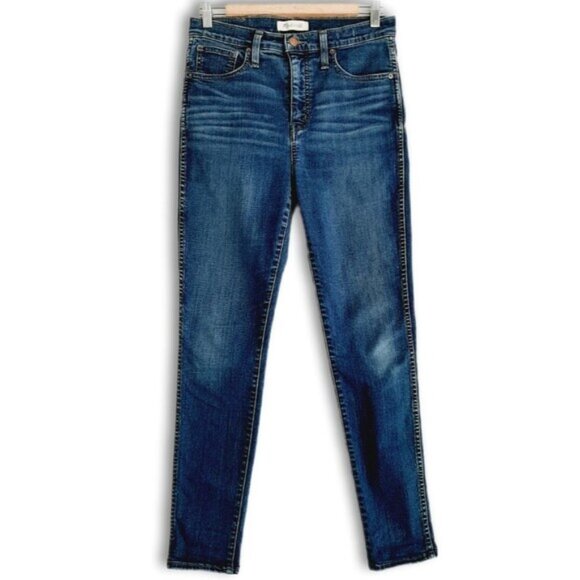MADEWELL | 10" High-Rise Skinny Blue Jeans Sz 28 - Picture 2 of 12